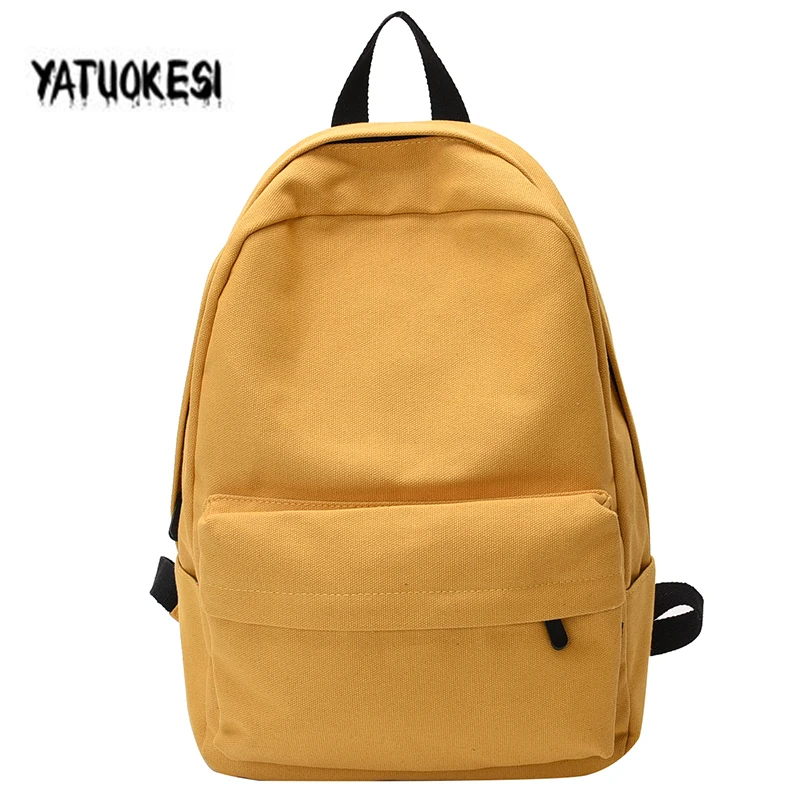 Женский холщовый дорожный рюкзак школьный ранец для ноутбука дорожная сумка