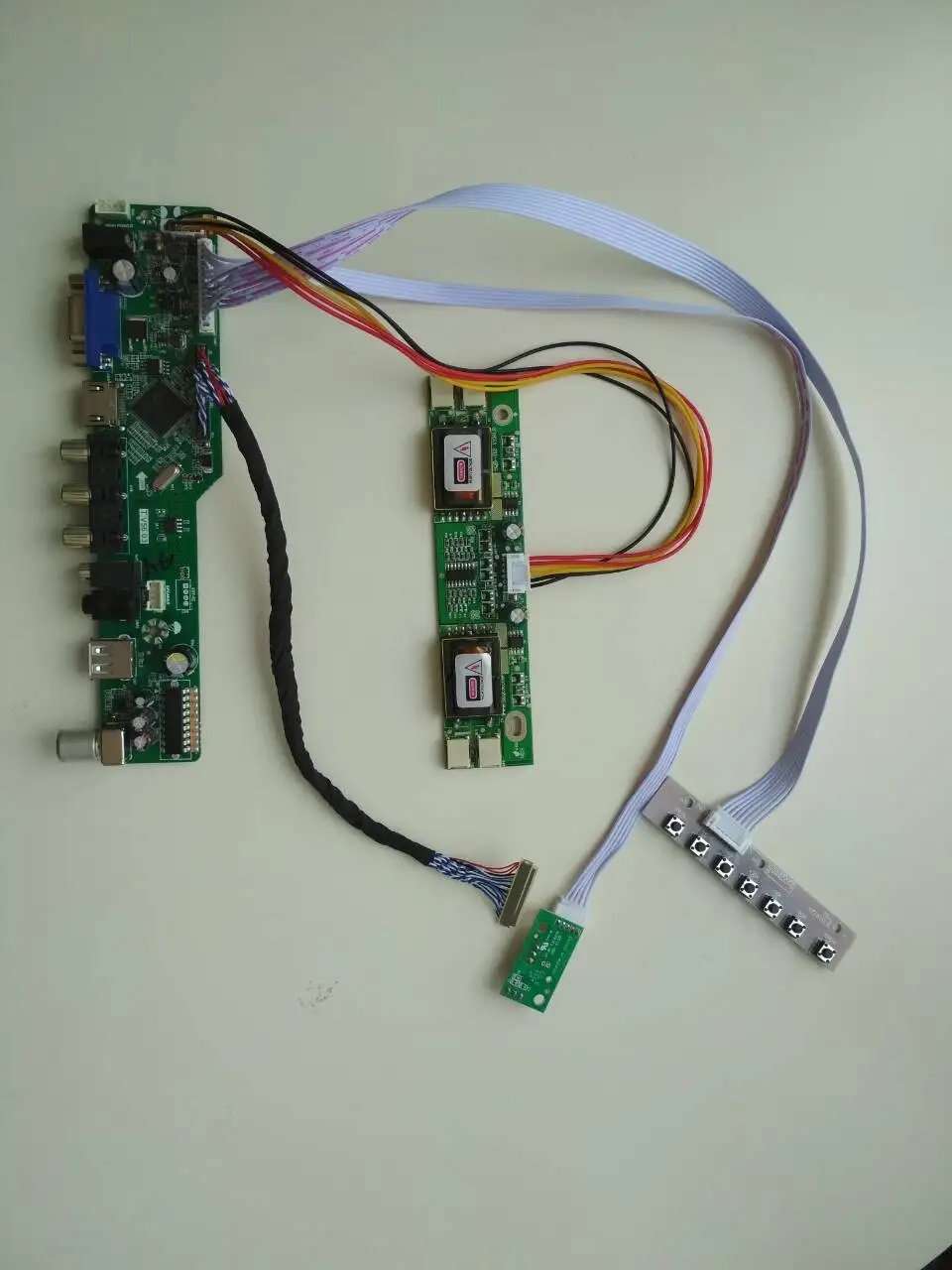 

TV AV LCD LED USB VGA AUDIO 4 CCFL lamps Controller Board For 30pin 17.0" M170EG01 VA 1280*1024 kit display panel