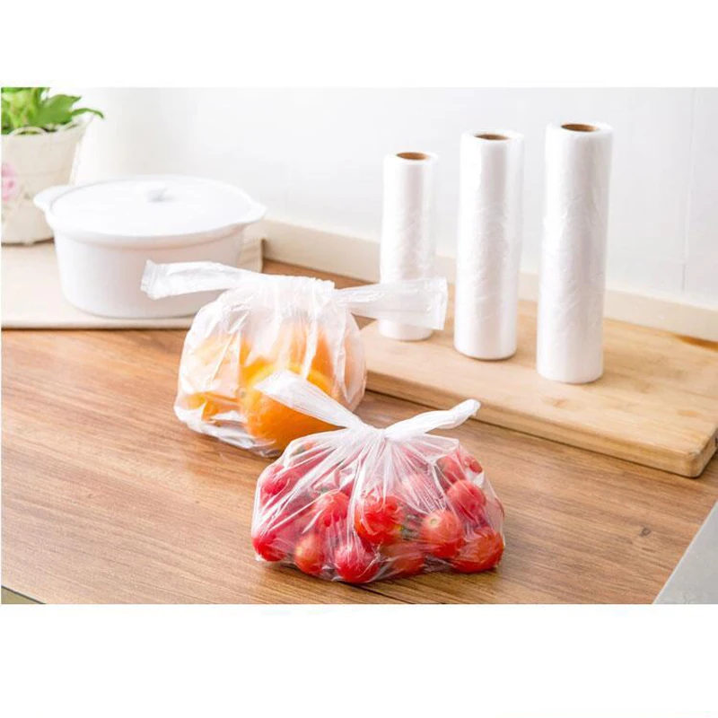 

100PCS Roll Fresh-keeping Plastic Bags of Vacuum Food Saver Bag 3 Sizes Food Storage Bags with Handle Keep Fresh food packaging