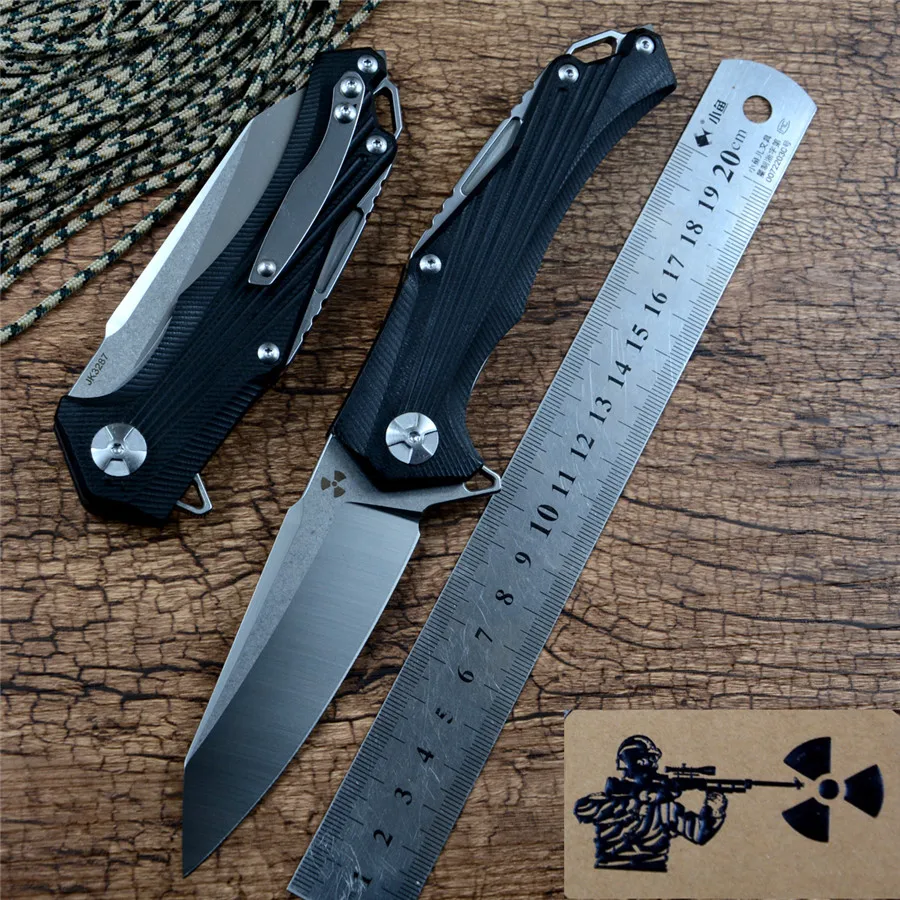 Новинка D2 лезвие G10 карманный нож с ручкой Jungle Edge JK3287GB Флиппер открытый Охотничий