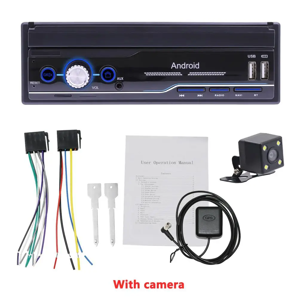 Автомобильный радиоприемник Android 8 1 телескопический автомобильный медиа плеер