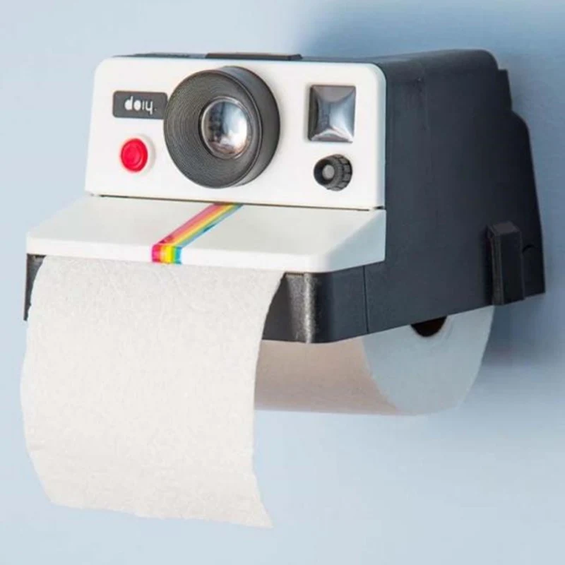 

Roll Holder Tissue Creative Napkins Box Bathroom Camera New Inspired WC Paper Decor Toilet Retro Shape Home