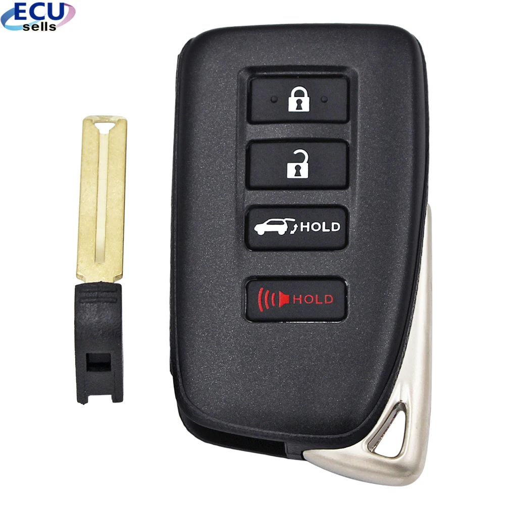 Умный чехол для ключа с дистанционным управлением и кнопкой 3 + 1 (SUV) Lexus лезвием TOY12