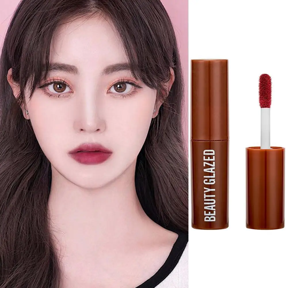 

2021 Chocolate Lipstick Matte Lip Glaze Velvet Matte Non-fading Lip Glaze Lipstick Set Cosmetic Tube Cosmetic Makeup Tools Beaut
