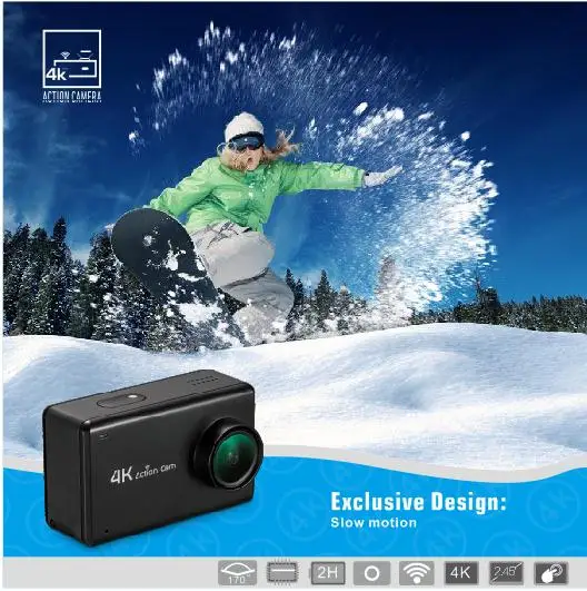 للبيع جديد HD 4K الرياضة واي فاي عمل كاميرا 2.45