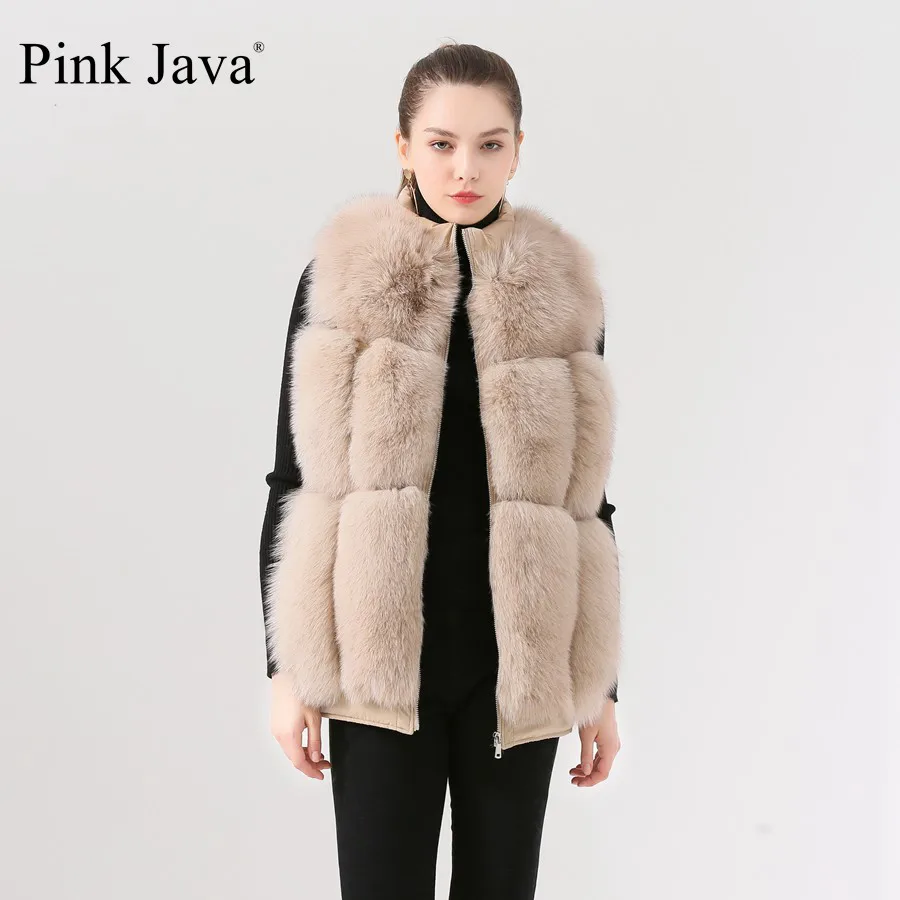 Короткая шуба из натурального Лисьего меха QC19080 Новое поступление горячая