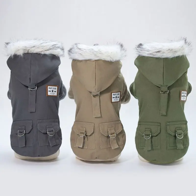

Pet Dog Clothes Winter Warm Dog Jumpsuit Thicken Pet Clothing For Yorkshire Teddy Dogs Costume Puppy Clothes Jackets Pet Supplie