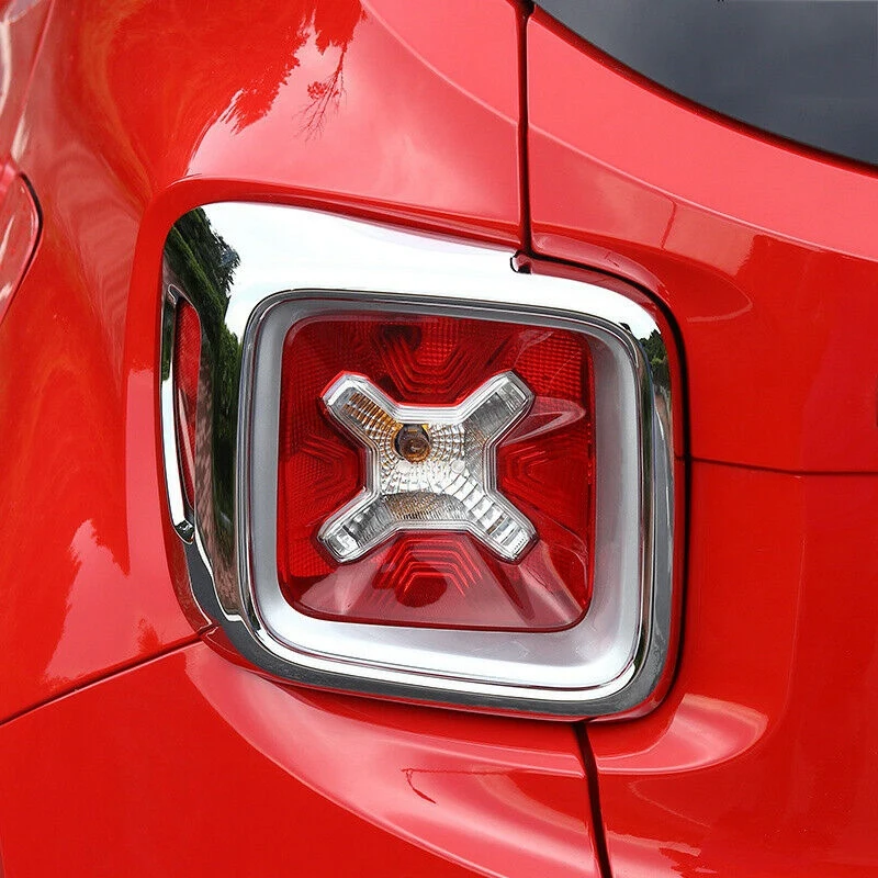 

Car Tail Light Cover Guard Rear Lamp Frame Decoration Trim for Jeep Renegade 2016 2017 2018
