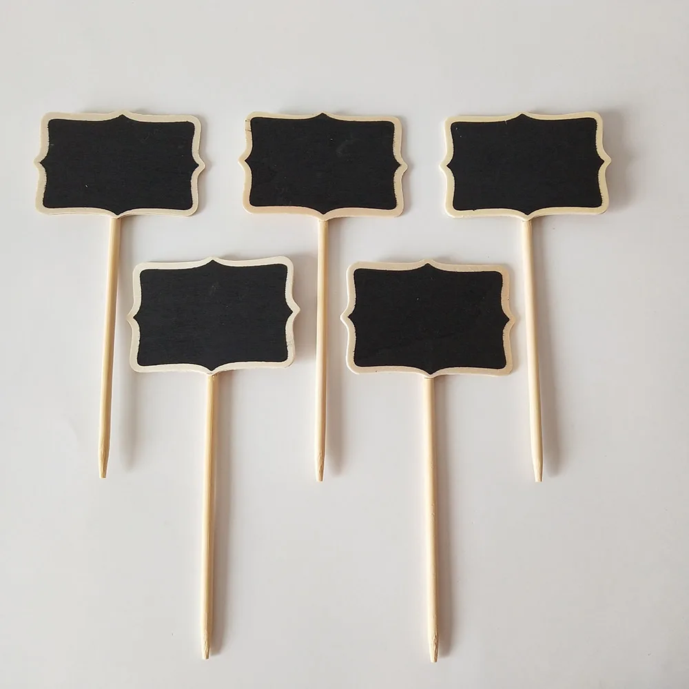 

100Pcs/lot D8*H17CM Plant Tags Markers for Vegetable Labels Wood Home SF-131-3