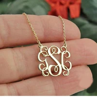 c i z x v l m custom jewelry personalized monogram necklace for women men rose gold color initials ribbon letters choker gifts
