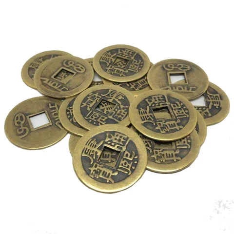 1-10 шт./лот 23 мм китайский фэн-шуй Lucky Ching/старинные монеты Набор Образовательные десять императоров антикварные деньги на удачу Kang Xi