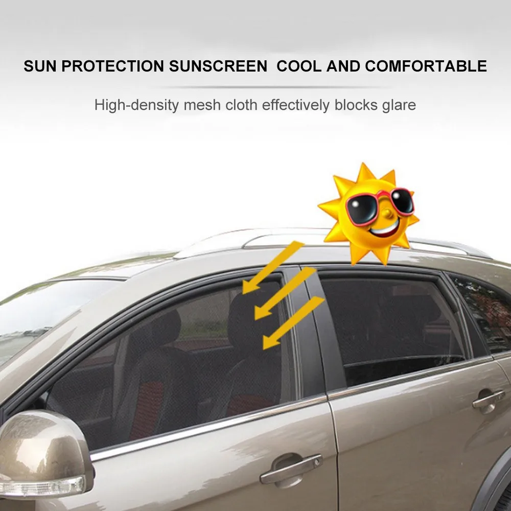 

Universal Magnetic Car Side Window Sun Shade UV Protection Curtain Summer Mesh Auto Car Window Sunshade Sun Shade Curtain