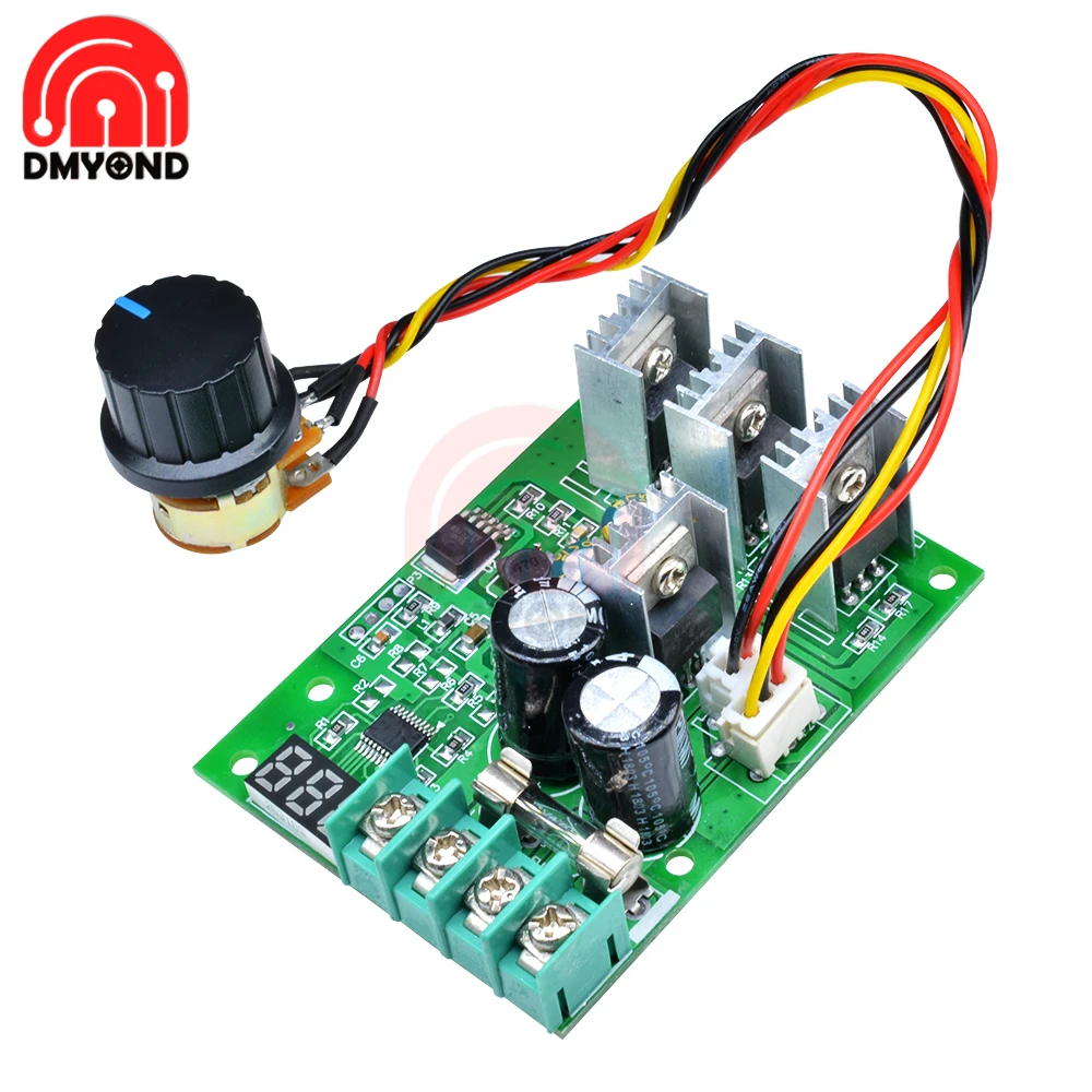 

DC 6-60V 30A PWM Motor Speed Controller LED Digital Display Dimmer Module LED Fan Control Adjustable Voltage Regulator 12V 24V