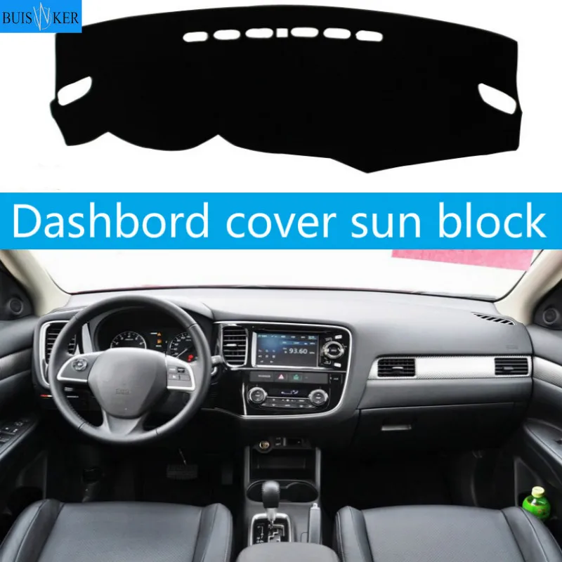 

Car dashboard Avoid light pad Instrument platform desk cover Mats Carpets For Mitsubishi Outlander 2013-2015 2016 2017 2018 2019