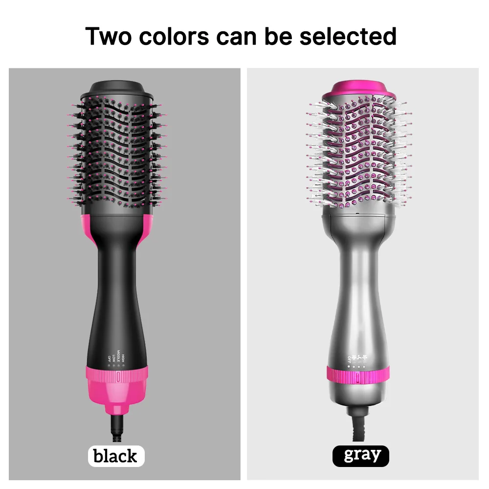 

Dropshipping 2 IN 1 One Step Hair Dryer and Volumizer Hair Dryer Brush Hot Air Brush Hair Straightener Curler Hair Blower Brush