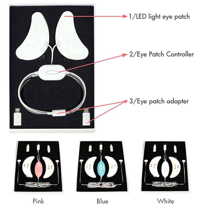 Светодиодный светящийся массажер для глаз терапия крассветильник Том защита
