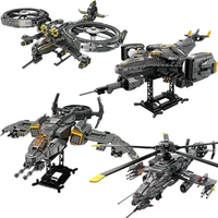 high tech ideas military series armed helicopter attack aircraft model building blocks aircraft bricks kid toys birthday gifts