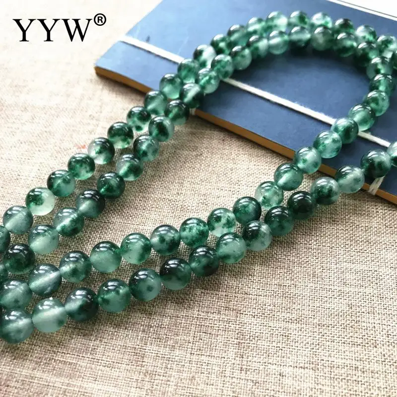 Бусины Из Натурального камень с Мохом агата размер 4/6/8/10/12 мм | Украшения и