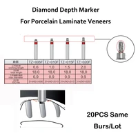 rz3s dental depth marking diamond instrument for porcelain laminate veneers 20 pcs same burslot
