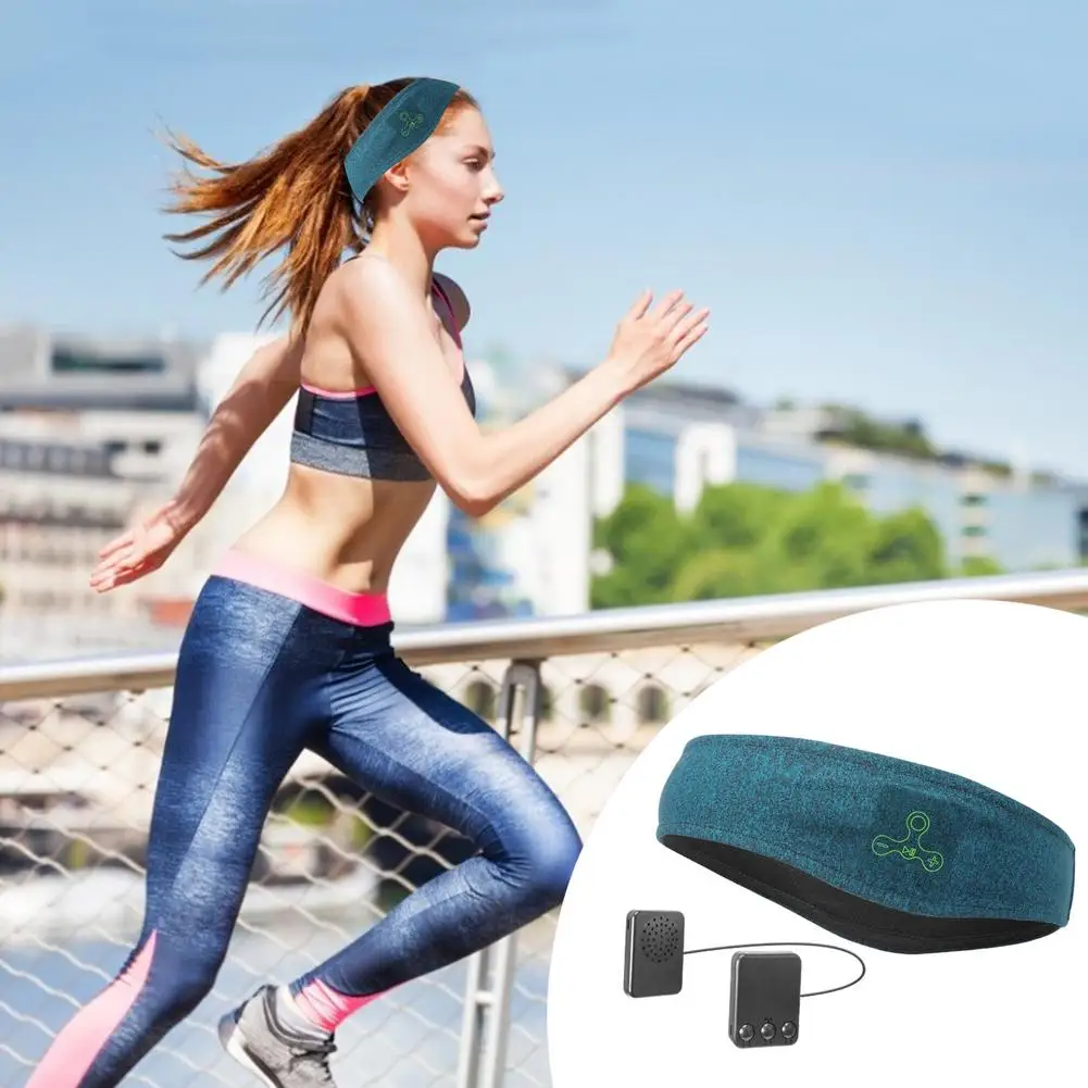 Беспроводные Bluetooth-наушники головной убор для сна и йоги мягкая теплая