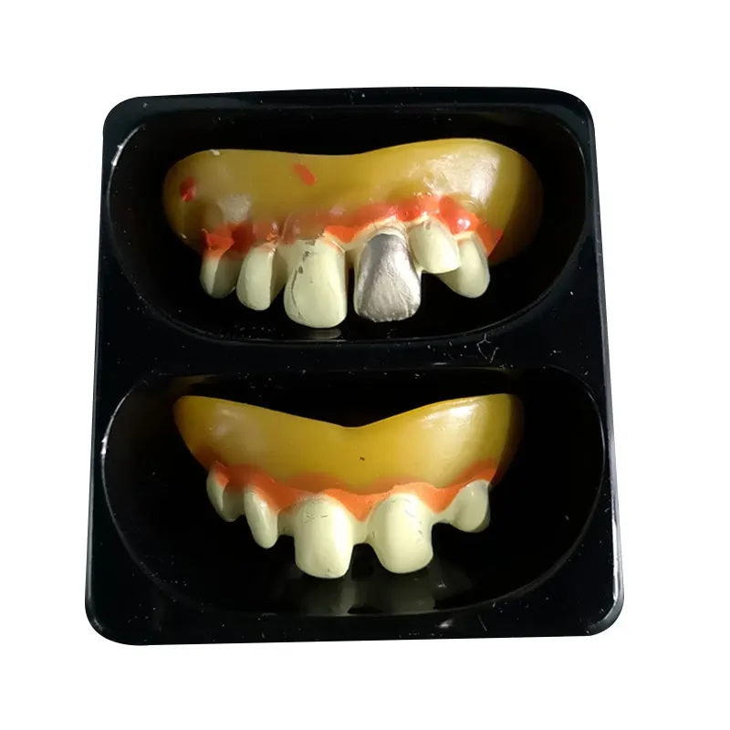 Хэллоуин пластиковые зубы страшная Вечеринка Нетоксичная безопасная Косплей