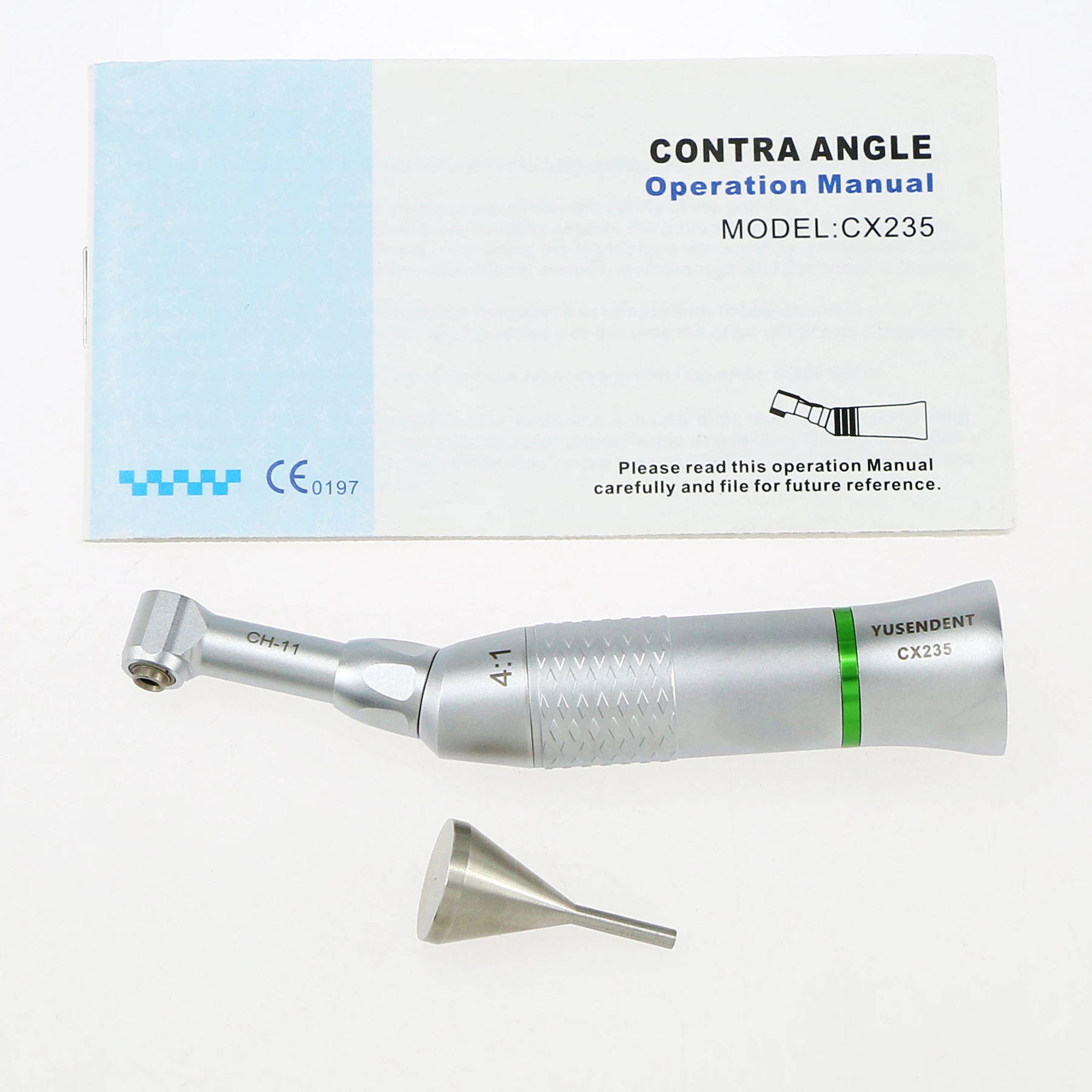 COXO YUSENDENT Dental 4:1 Reduction Contra Angle Up and Down Handpiece Fit For NSK KAVO IPR For Eva Tips Interproximal Strips