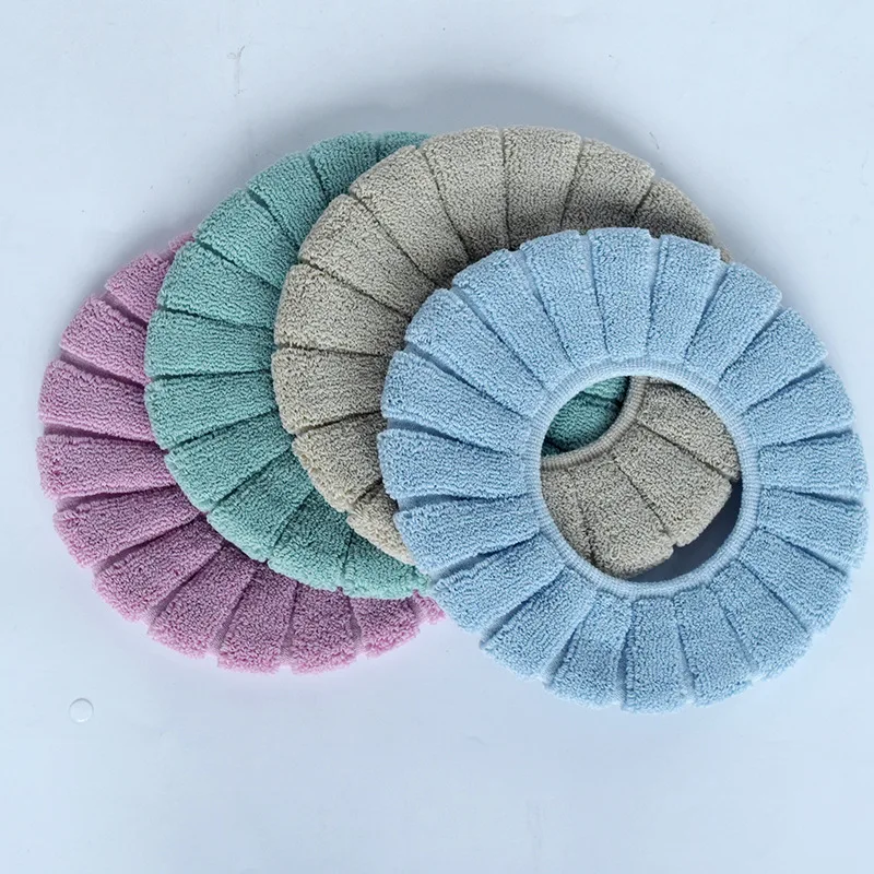 1 шт. теплая бархатная Коралловая накидка на сиденье для унитаза моющаяся