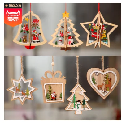 2019 Новогодняя Рождественская фоторамка Рождественский кулон елка альбом