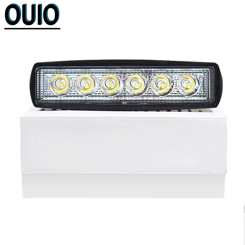 18W Светодиодный рабочий светильник 12V LED пятно света Бар Offroad автомобилей головной