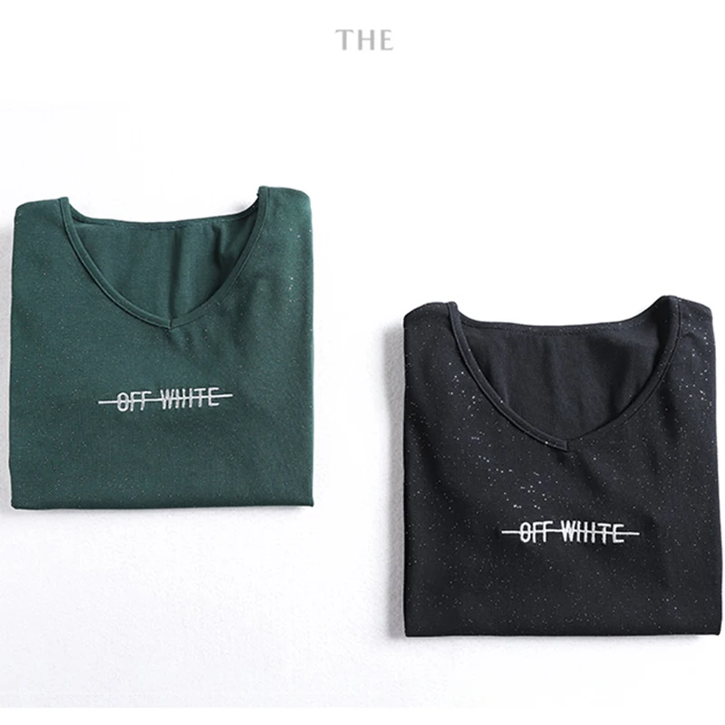 Хлопковая модная Осенняя женская футболка Topr 2020 новинка Camiseta одноцветные