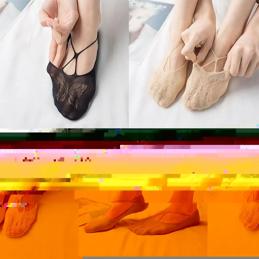 

Round Shallow Mouth Strap Socks Socks Boat Shallow 1pair Mouth Invisible M4d3