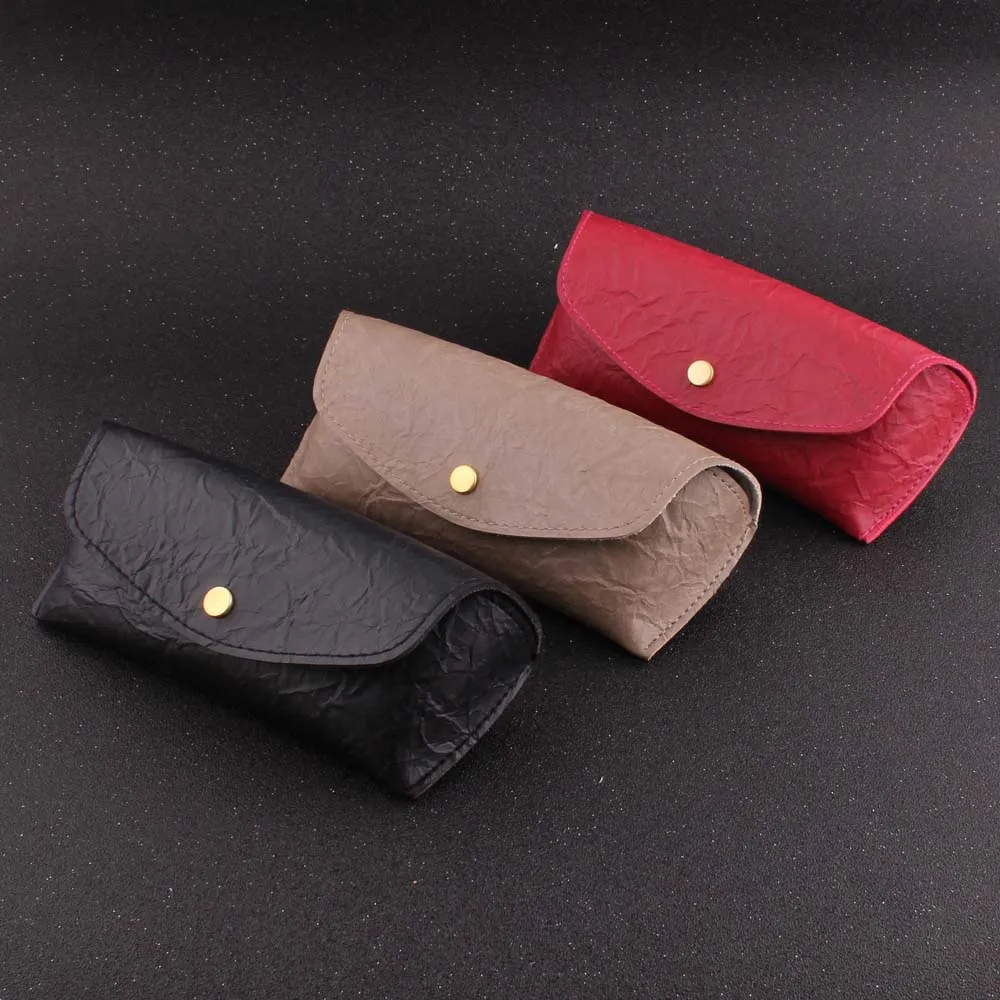 Чехол для очков из замши и искусственной кожи мужчин женщин 1 шт. Складной футляр