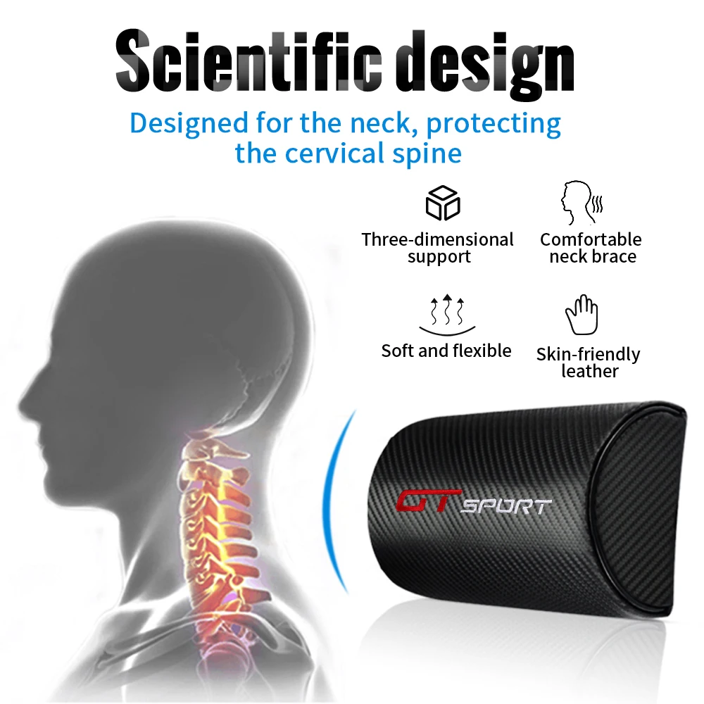 Подголовник автомобильного сиденья GT Sport подушка под шею из углеродного волокна