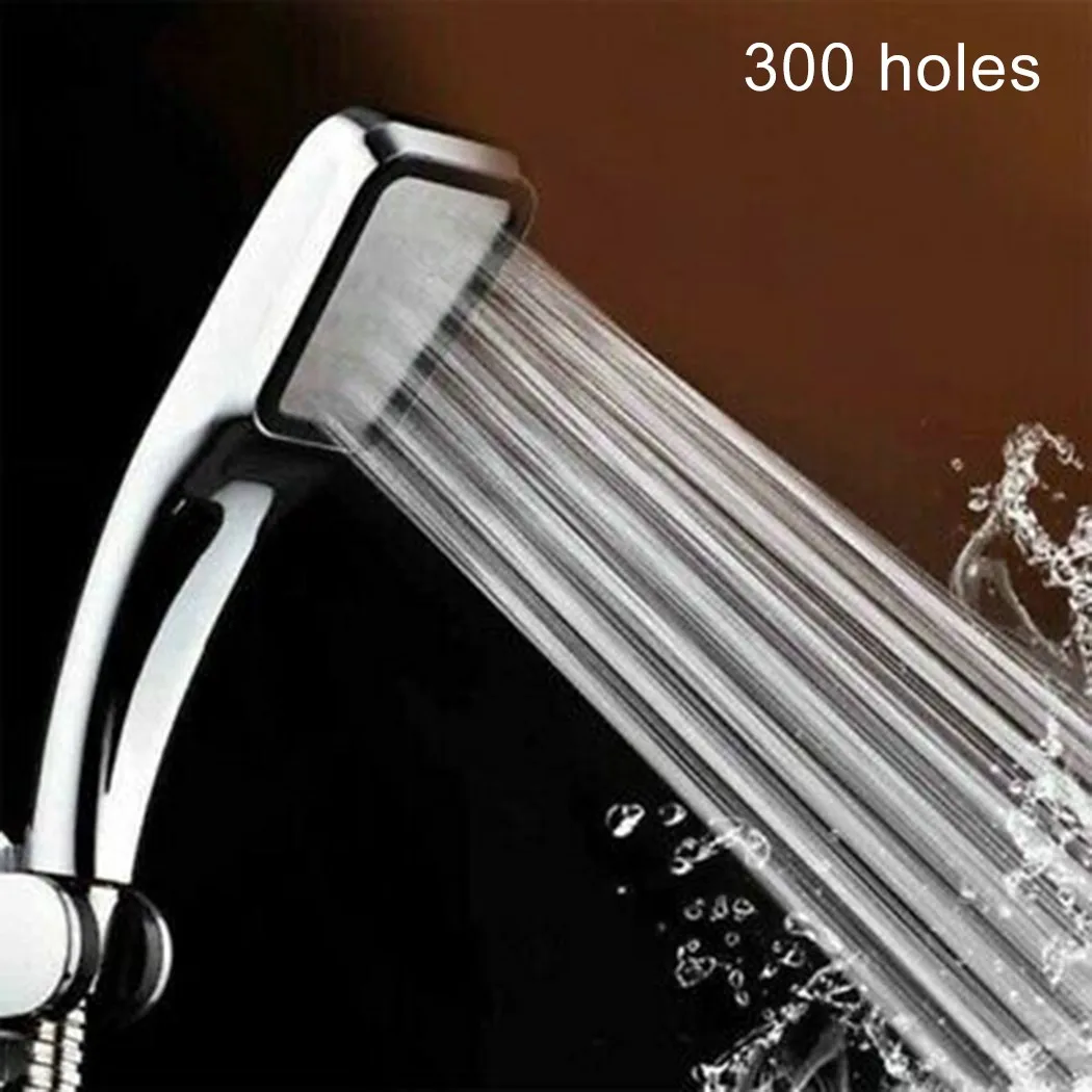 

High Pressure Square Shower Head Boosting Spray Bath Water Saving Rubber Spray Jets Rainfall Shower Heads Bathroom Supplies
