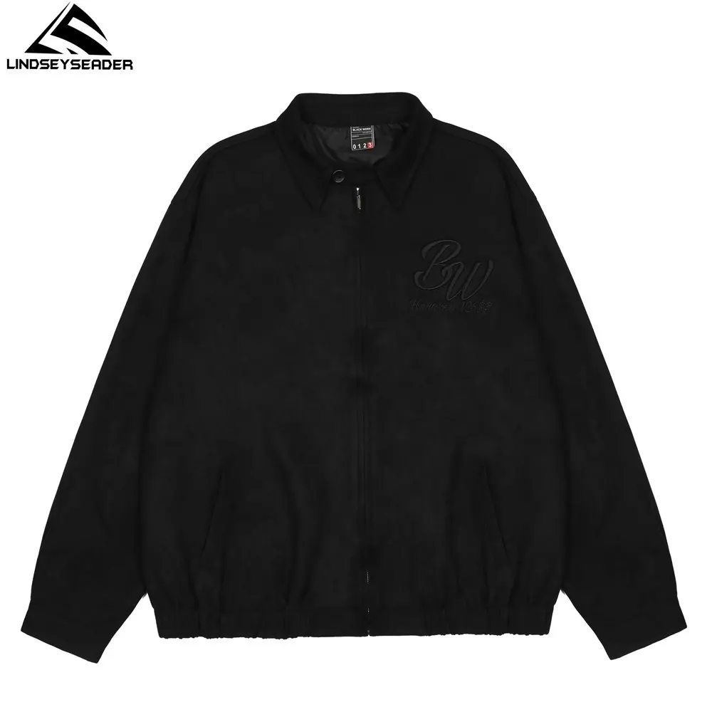 

Men's Jacket Baseball Uniform Embroidery Flocking Letters Cotton Fabric Single-breasted Harajuku Hip Hop Streetwear Coat