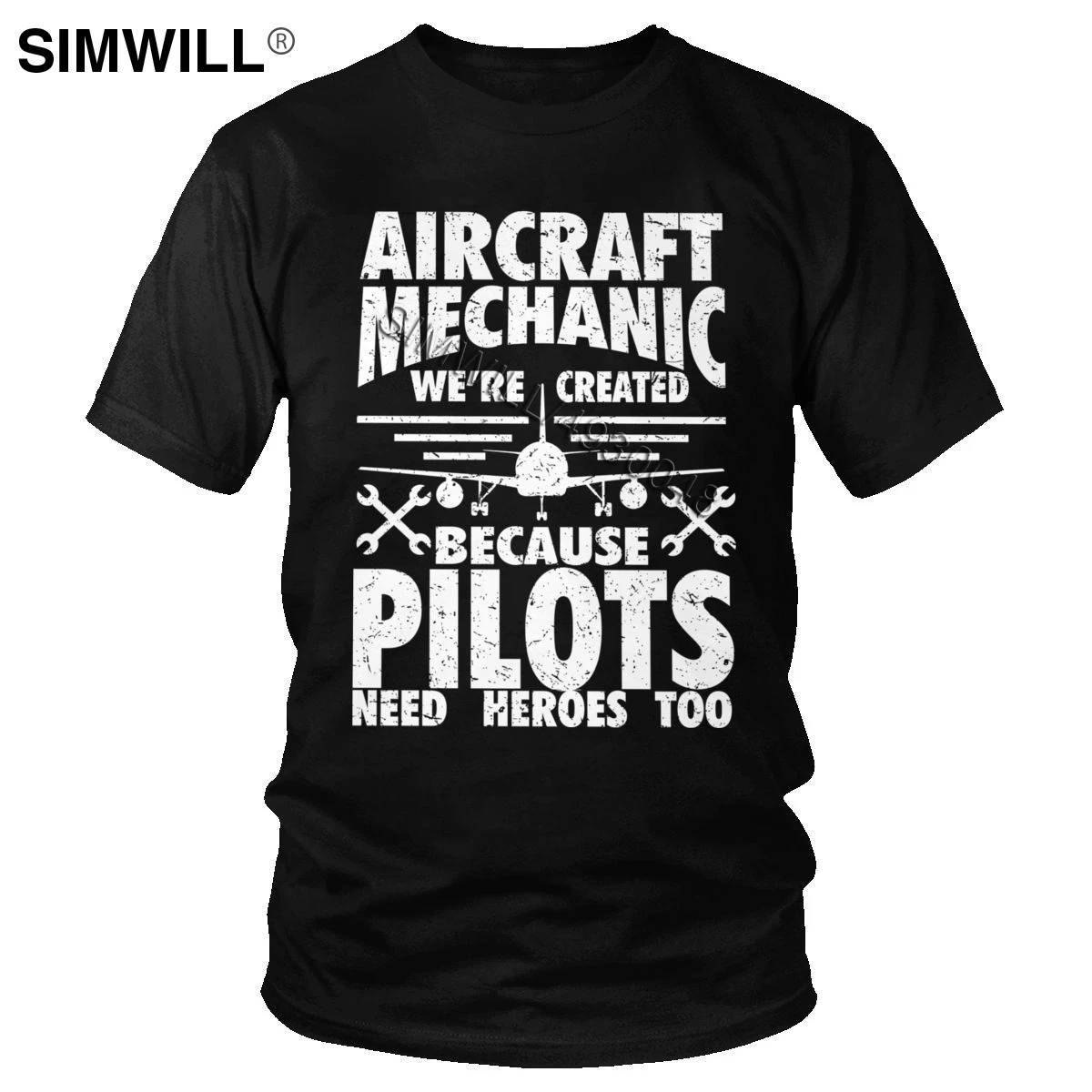 

Aircraft Mechanic Because Pilots Need Heroes Gift Mens T Shirt Cotton Air Traffic Controller Tee Short Sleeve T-shirt Merch Gift