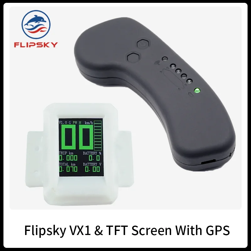 Flipsky VX1 и TFT экран Ver2 с GPS контролируемым радиочастотным пультом двухсторонним