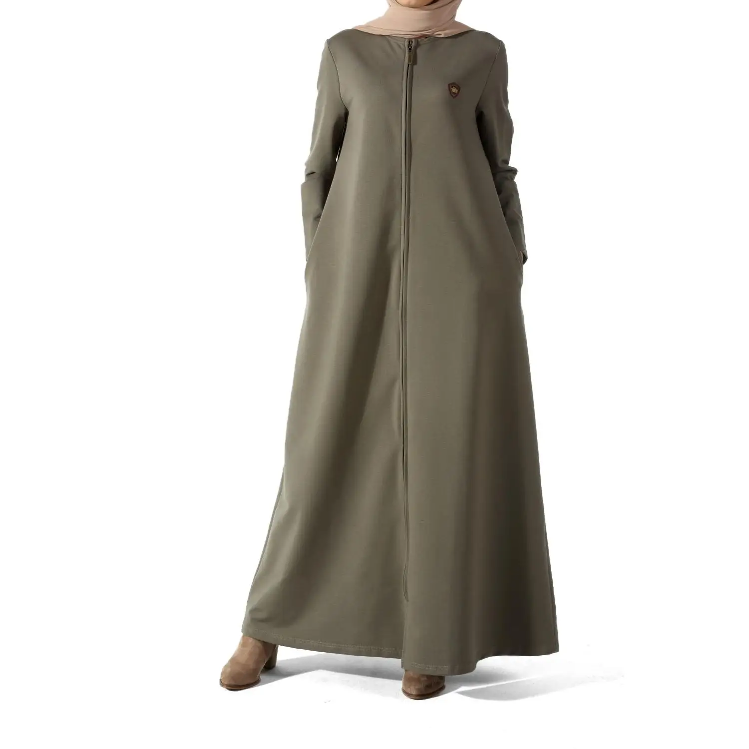 Allday женские мягкие чёсаные Абая круглый вырез горловины кирпич Цвет 4 сезона