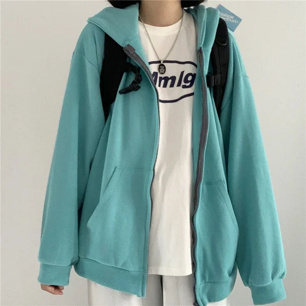 Толстовка женская оверсайз свободная Корейская версия модная весенне-осенняя