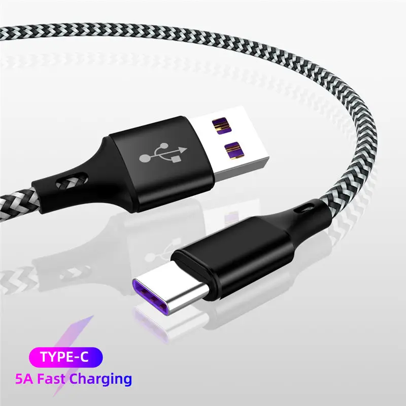 Ranipobo USB TYPE C кабель шнур для Samsung S9 S10 Xiaomi mi9 mi8 Huawei LG плетеный синхронизации супер