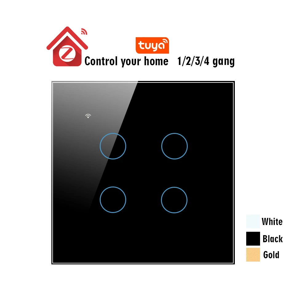 Настенный сенсорный выключатель ZigBee smart home Беспроводной интеллектуальный света
