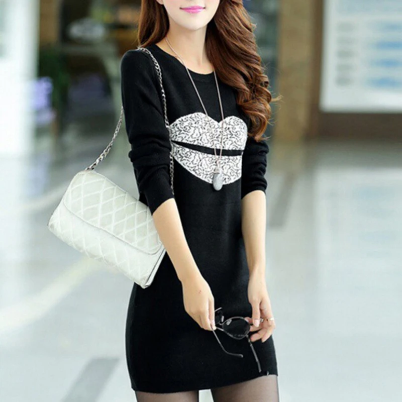 Для женщин Круглый вырез облегающая блузка с длинным рукавом женские осенние