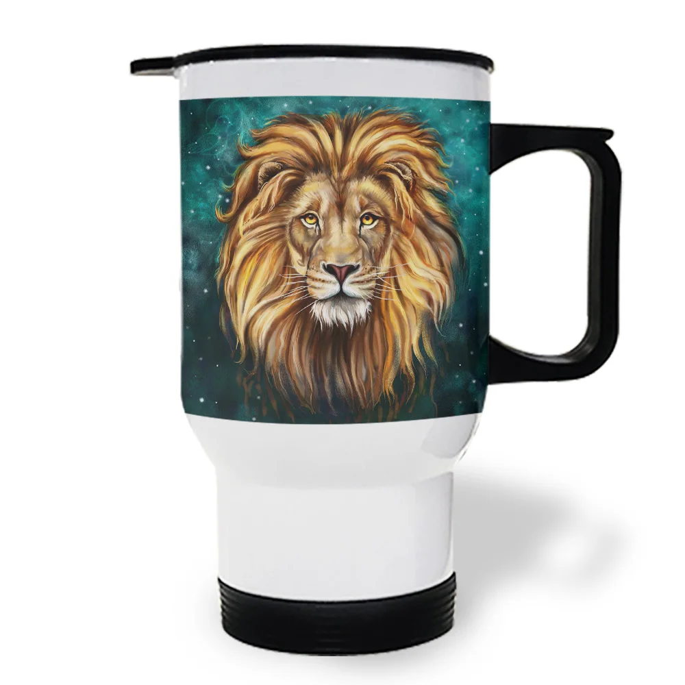 Кофейная кружка для путешествий с изображением Льва звездного неба