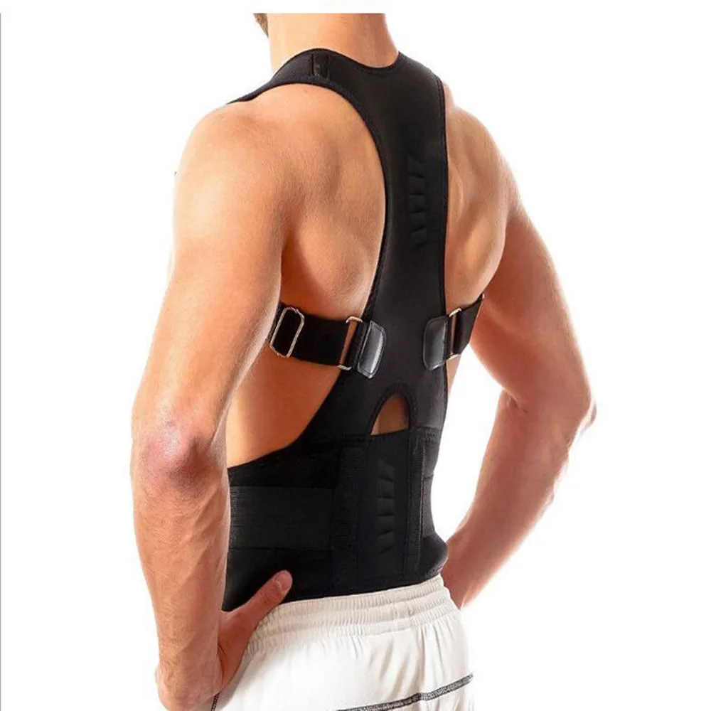 Adjustable Magnetic Therapy Posture Corrector Brace Shoulder Corset Back Support Belt for unisex Straight Health Care | Спорт и