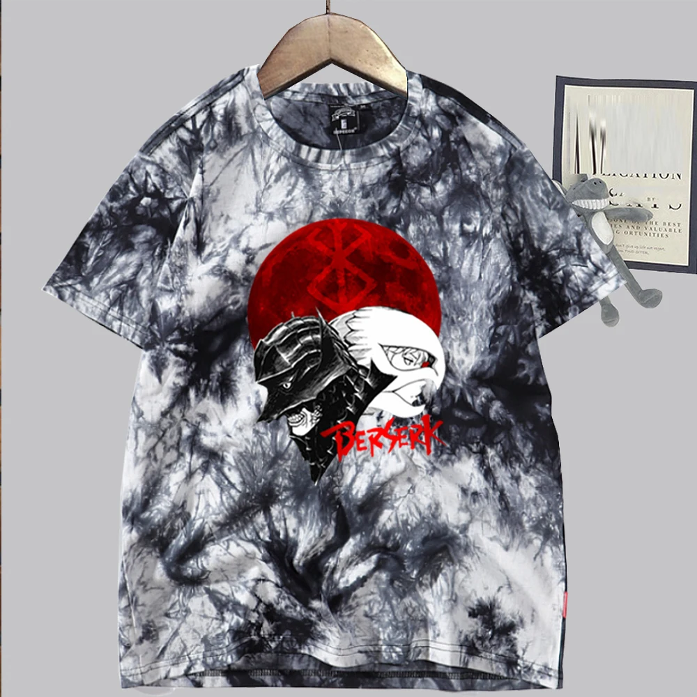 

Harajuku Berserk Guts Mens T Shirt Short Sleeve Streerwear Hip Hop Tshirt Male