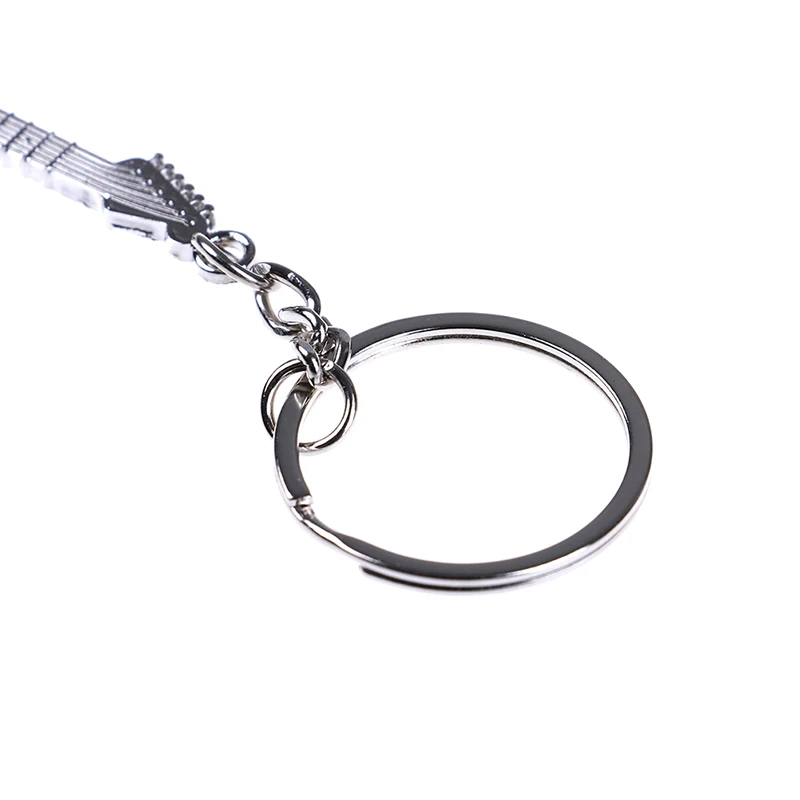 

1pcs Guitar Key Chain Set Creative Metal Electric Guitar Mini Keychain Key Chain Key Ring Gifts Wholesale