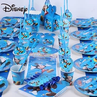 disney mickey mouse theme kids favor birthday pack event party cups plates baby shower disposable tableware supplies