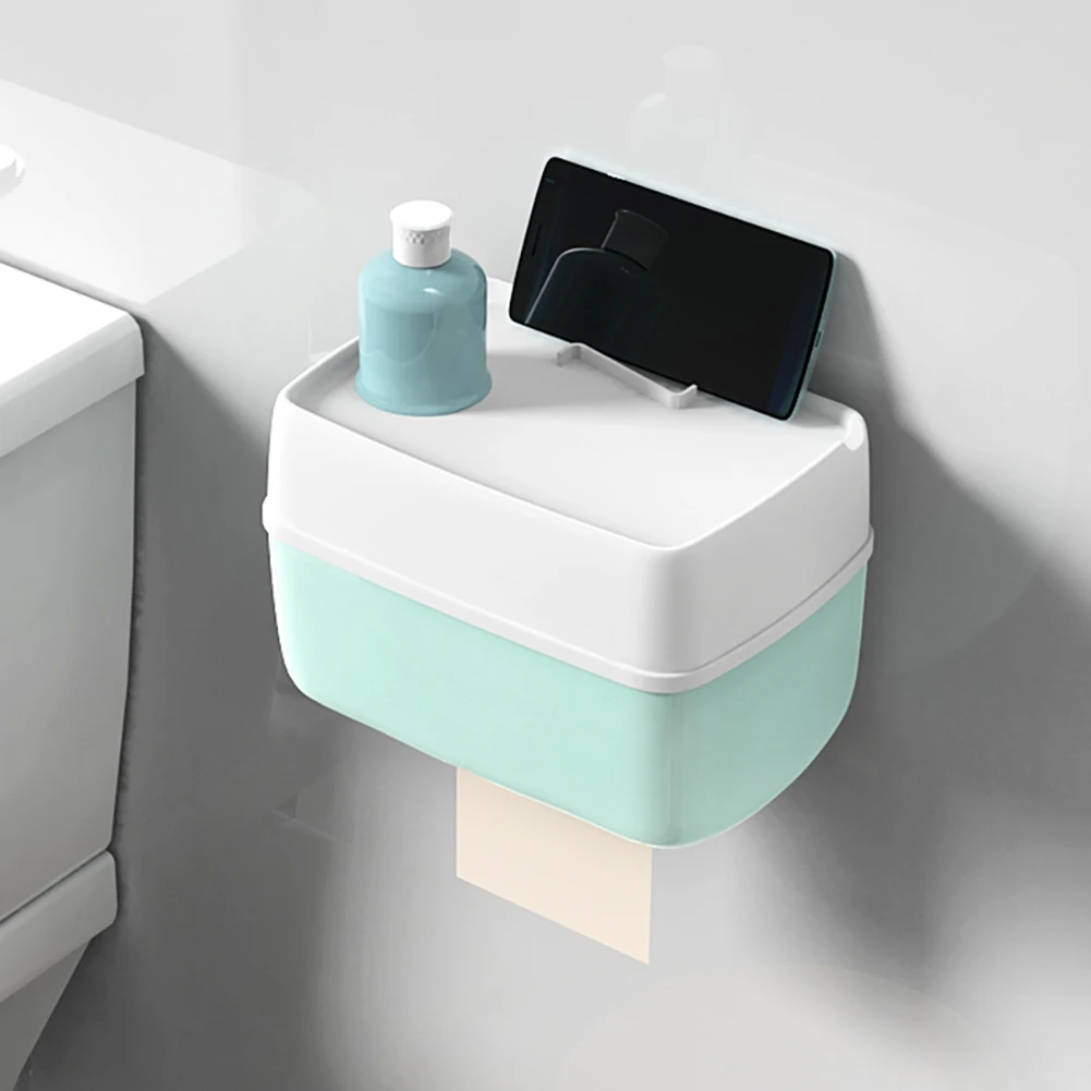 Бумажная коробка бытовая для салфеток Круглый держатель хранения ванной кухни