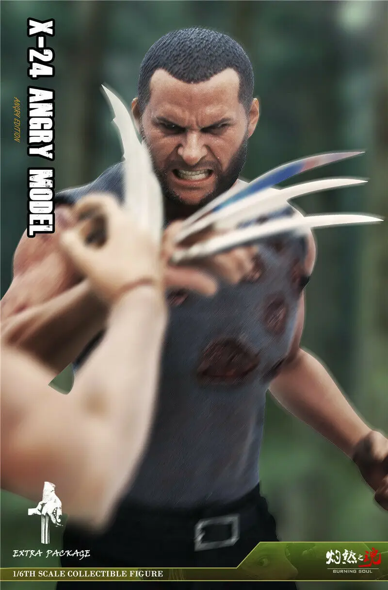 

1/6 Cloned Villain Wolf X24 Male Figure Toys War Damage
