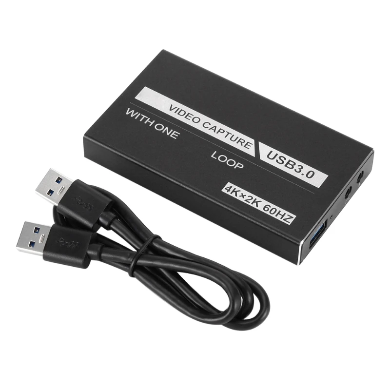 

Mini Video Capture Card USB 3.0 HDMI 1080P 4K Grabber Record Box for OBS Capturing Game Game Capture Card Live